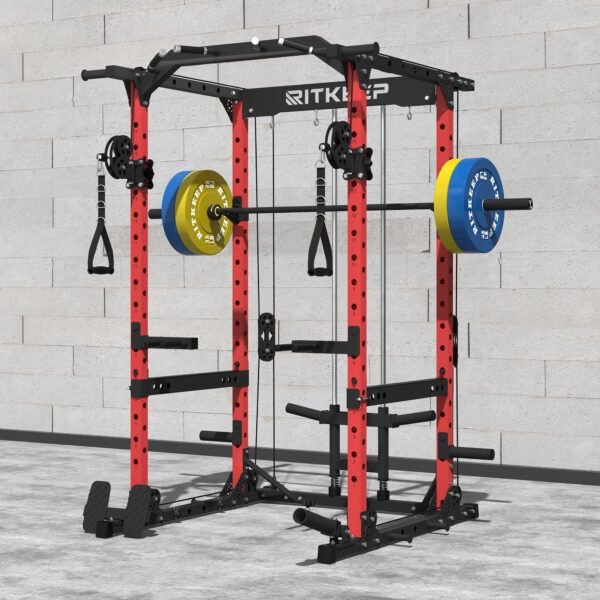 PMAX 5600 Smith Exercise Machine Trainer Pro Complete Home Gym Package - Image 9