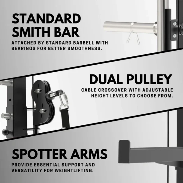 PMAX-4550 Multi Functional Trainer Smith Machine Training System - Image 16