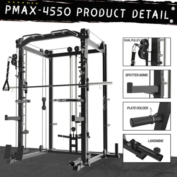 PMAX-4550 Multi Functional Trainer Smith Machine Training System - Image 17