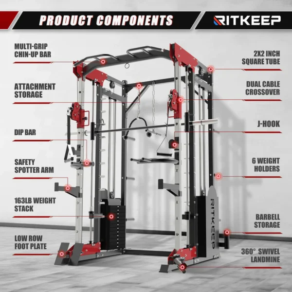 RitKeep PMAX-5600 Strength & Cardio Fusion Home Gym Package - Image 15